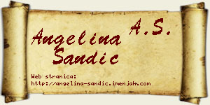 Angelina Sandić vizit kartica